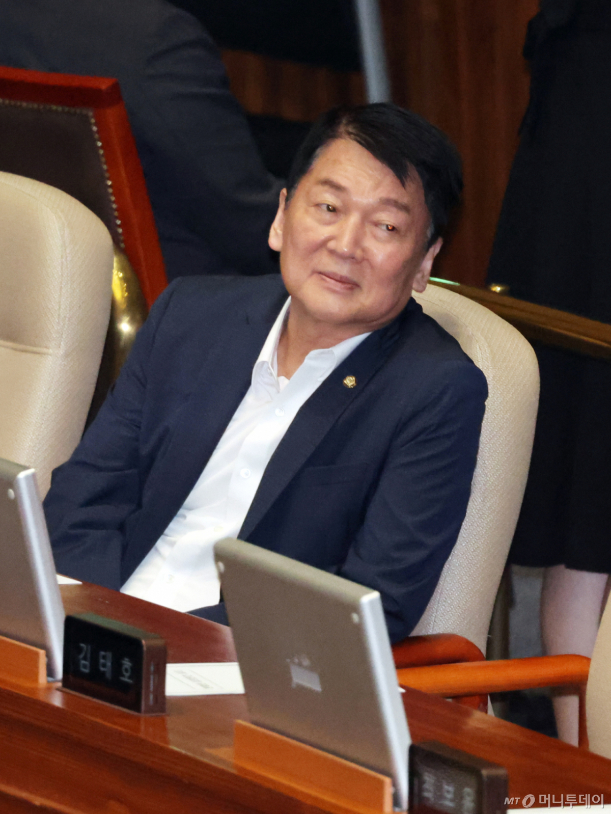 (서울=뉴스1) 황기선 기자 = 안철수 국민의힘 의원이 23일 오후 서울 여의도 국회에서 열린 제437회국회(임시회) 제2차 본회의에 자리하고 있다. 2026.7.23/뉴스1 Copyright © 뉴스1. All rights reserved. 무단 전재 및 재배포, AI학습 이용 금지. /사진=(서울=뉴스1) 황기선 기자