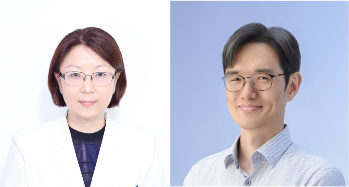 교신저자 (좌) 국립암센터 표적치료연구과 공선영 교수, (우) UNIST 생명과학과 강병헌 교수.