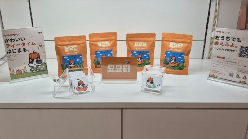 성수재팬 매장에 진열된 묘묘티./사진제공=멜틴토