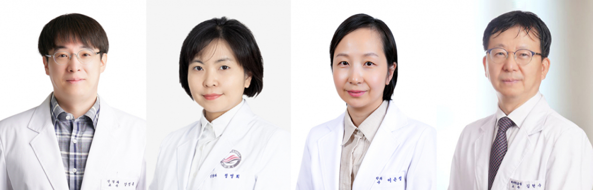 (왼쪽부터)고려대구로병원 신경과 강성훈, 평촌성심병원 신경과 정영희, 고려대구로병원 핵의학과 이은성, 고려대 의대 해부학교실 김현수 교수.