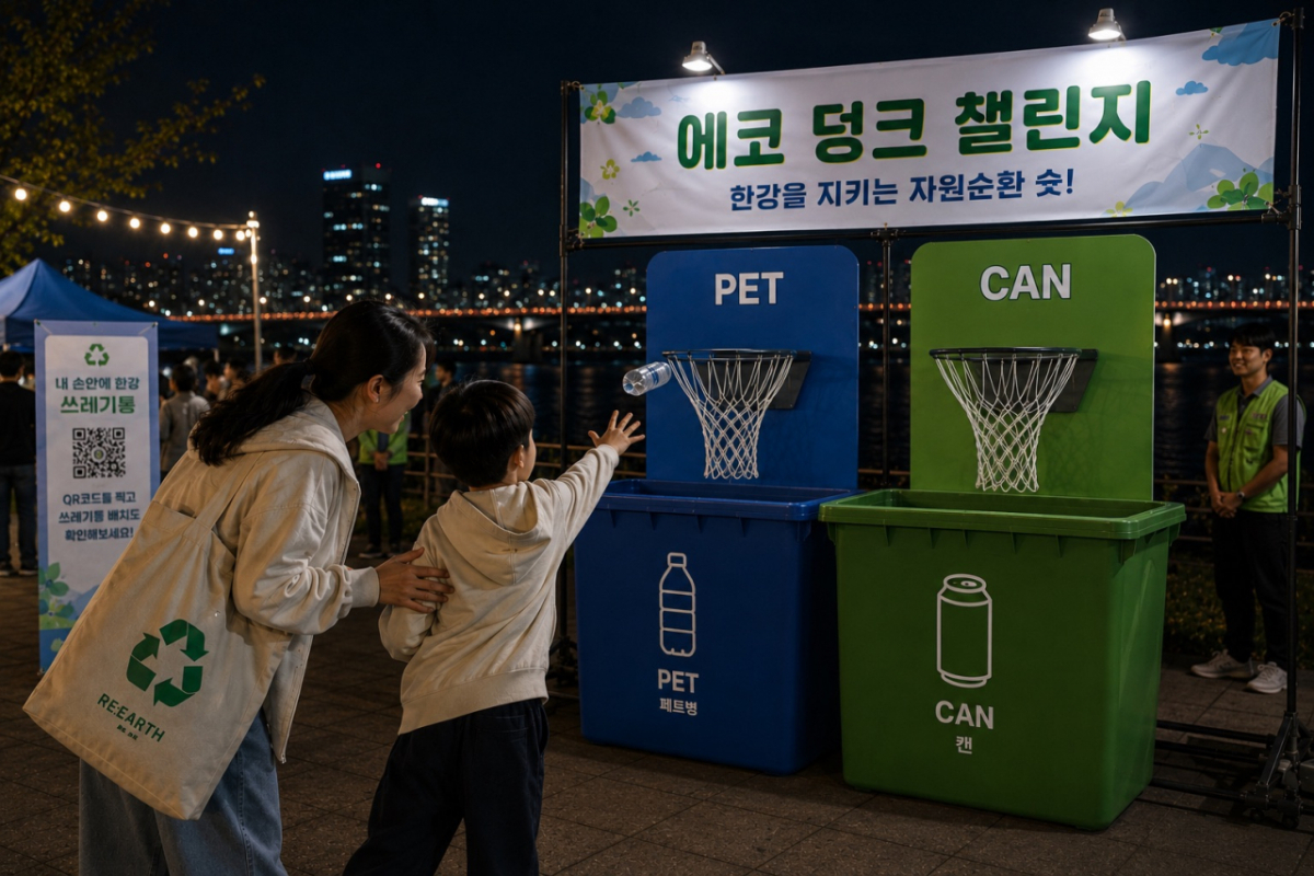 서울시는 올여름 '한강밤핑'을 찾은 시민을 상대로 쓰레기를 줍고 다회용기를 사용하는 등 '에코미션'에 참여하면 에코마일리지를 지급한다고 5일 밝혔다. /사진제공=서울시