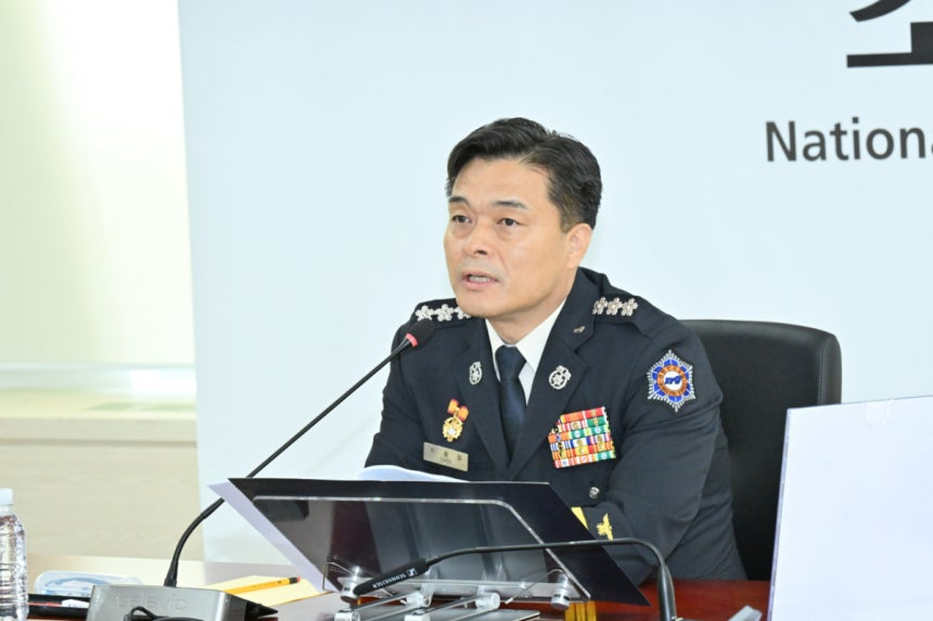 최용철 소방청장 직무대행. /사진제공=소방청