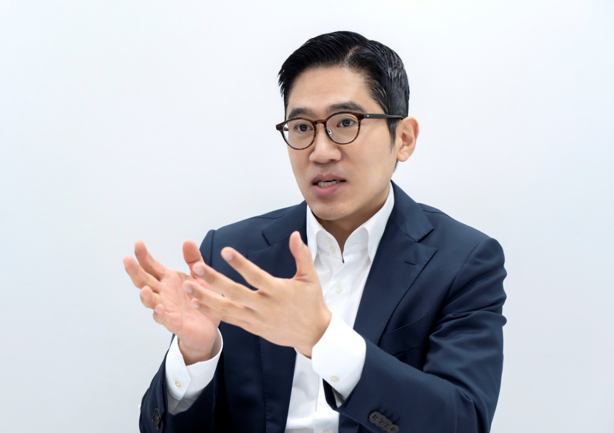한승만 베르티스 대표가 올해 초 머니투데이와 인터뷰에서 미래 사업 방향에 대해 이야기하고 있다./사진=베르티스