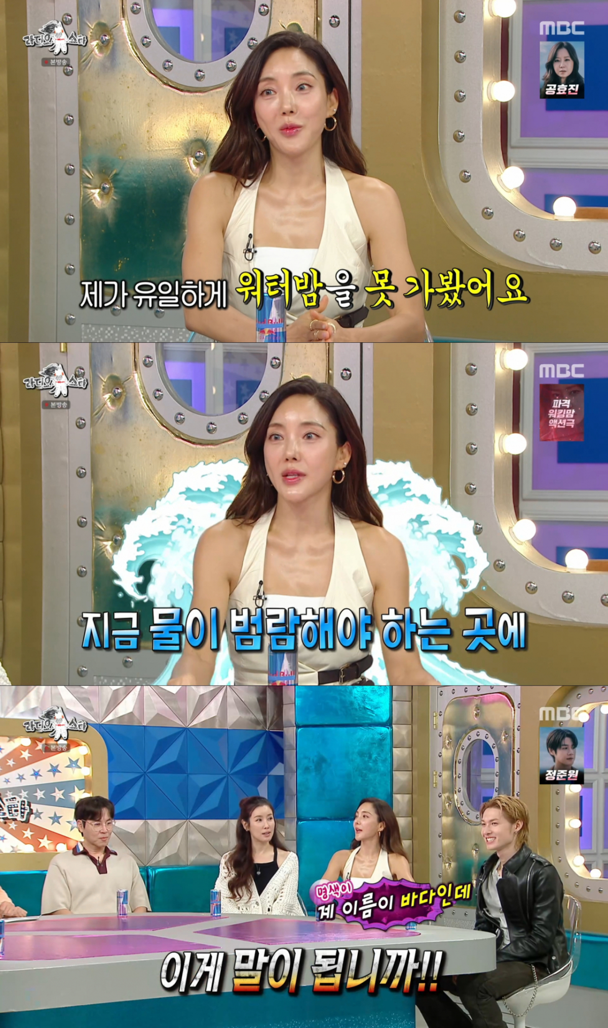 그동안 워터밤 섭외를 받지 못한 바다. /사진=MBC '라디오스타' 캡처