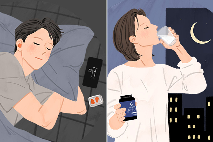 '슬립맥싱'이 유행하고 있는 가운데 한국에서도 귀마개 등 숙면을 돕는 제품을 찾는 소비자가 늘어나고 있다. /사진=클립아트코리아