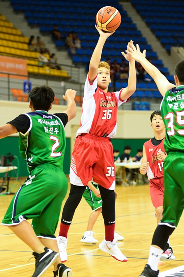 2019년 에디다니엘이 대회에 나선 모습. /사진=KBL