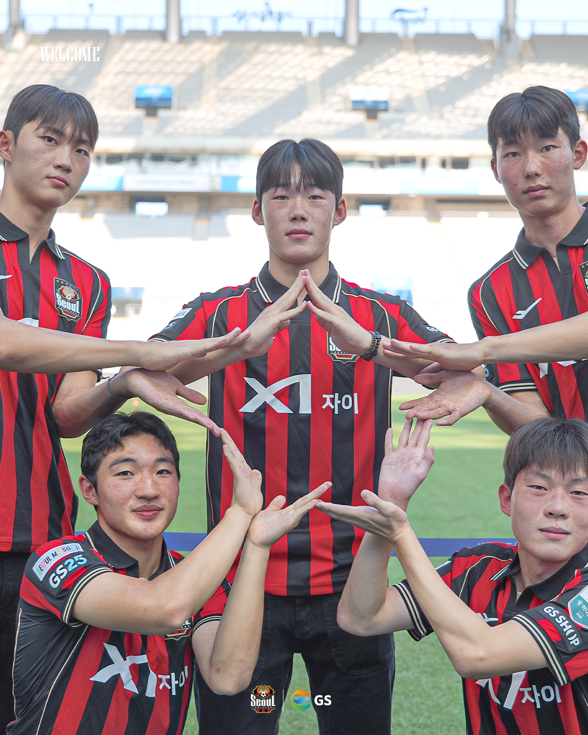 FC서울이 산하 유스팀 서울 오산고 소속 유망주 5명과 준프로 계약을 맺었다. /사진=FC서울 제공