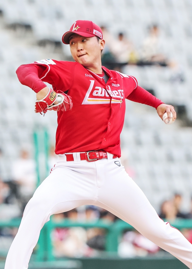 SSG 랜더스 투수 김민준. /사진=SSG 랜더스 제공