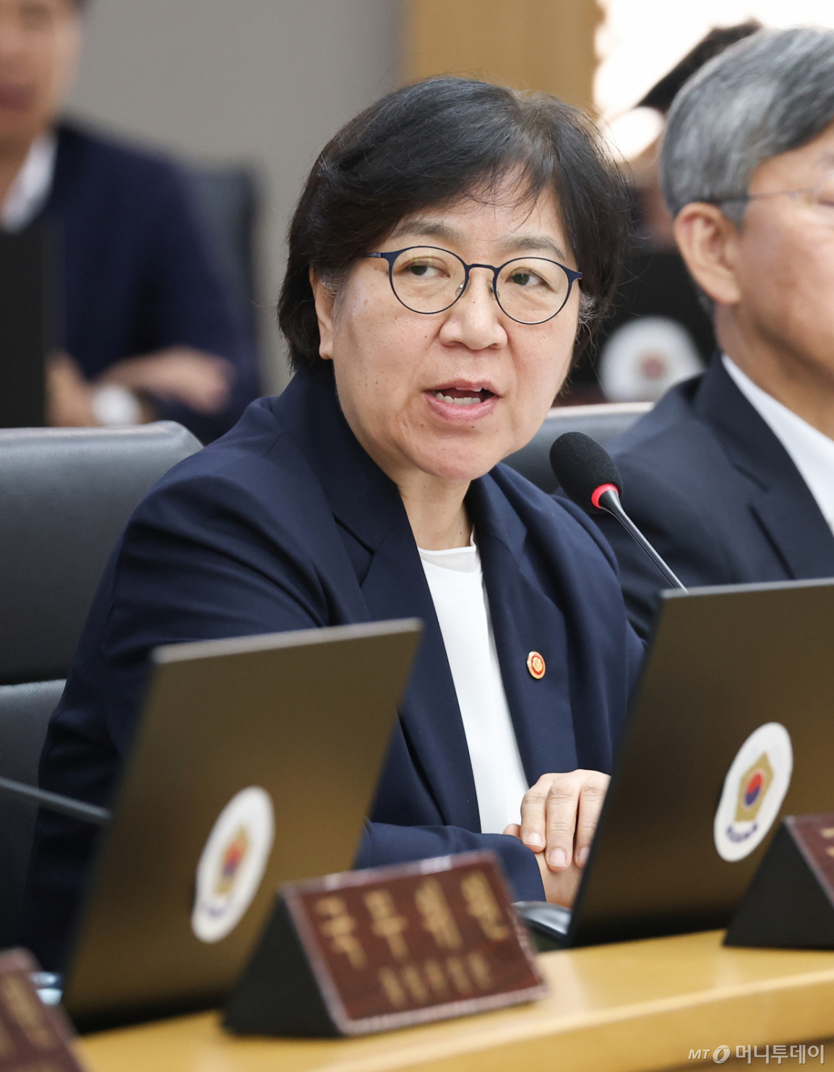 (세종=뉴스1) 허경 기자 = 정은경 보건복지부 장관이 11일 정부세종청사에서 열린 국무회의에서 발언하고 있다. (청와대통신사진기자단) 2026.8.11/뉴스1 Copyright © 뉴스1. All rights reserved. 무단 전재 및 재배포, AI학습 이용 금지. /사진=(세종=뉴스1) 허경 기자