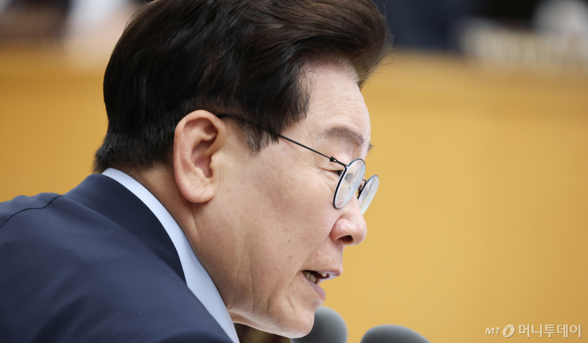 (세종=뉴스1) 허경 기자 = 이재명 대통령이 11일 정부세종청사에서 열린 국무회의에서 발언하고 있다. (청와대통신사진기자단) 2026.8.11/뉴스1  Copyright © 뉴스1. All rights reserved. 무단 전재 및 재배포,  AI학습 이용 금지. /사진=(세종=뉴스1) 허경 기자