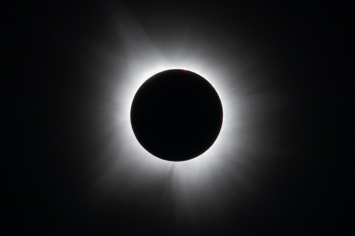 미국 텍사스주 댈러스에서 관측된 개기일식. 2024.04.08./사진=NASA