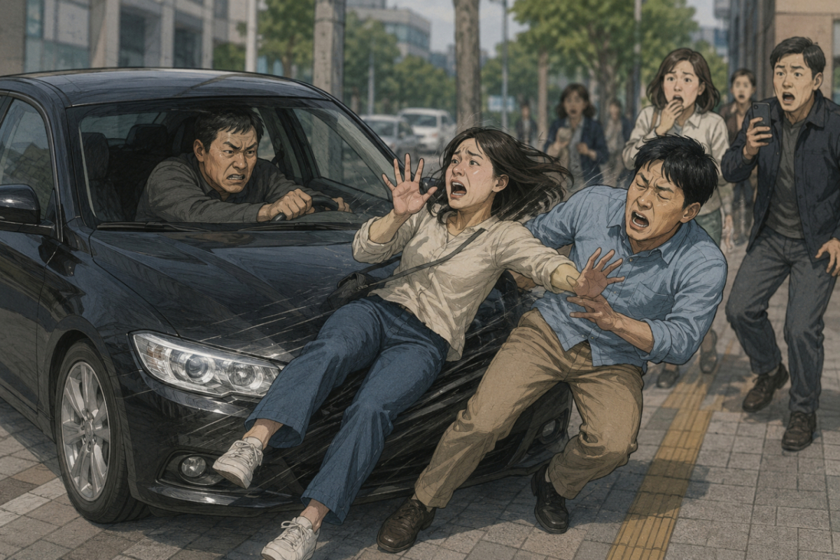 이별을 통보한 연인과 도우려던 시민을 차량으로 들이받아 살해하려 한 남성에게 징역형이 선고됐다./사진=챗GPT