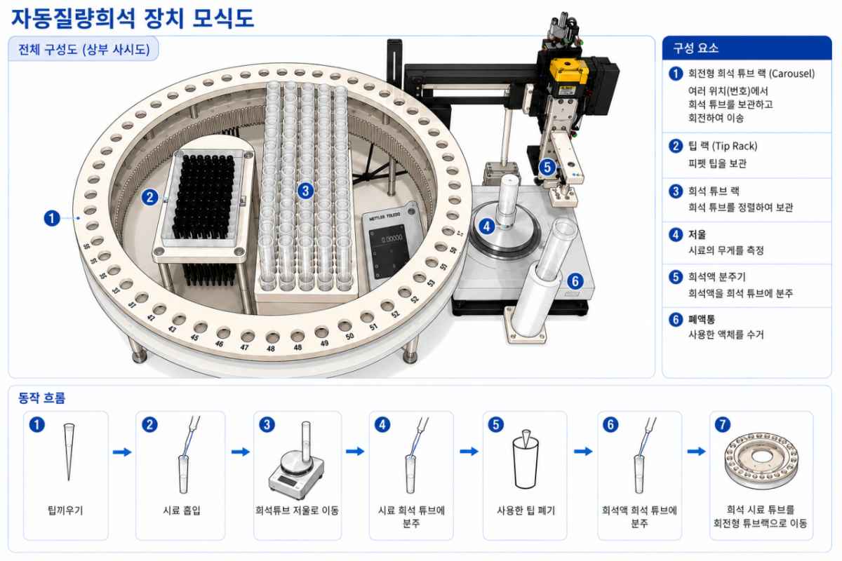 자동 질량비 희석 장치 모식도 /사진=한국지질자원연구원