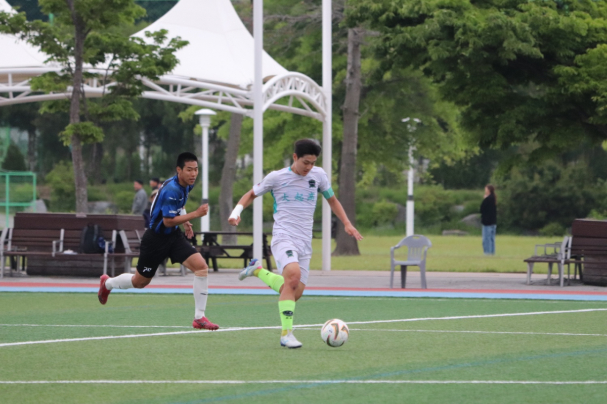 제주 대기고 공격수 김재훈(가운데). /사진=강민규 감독 제공