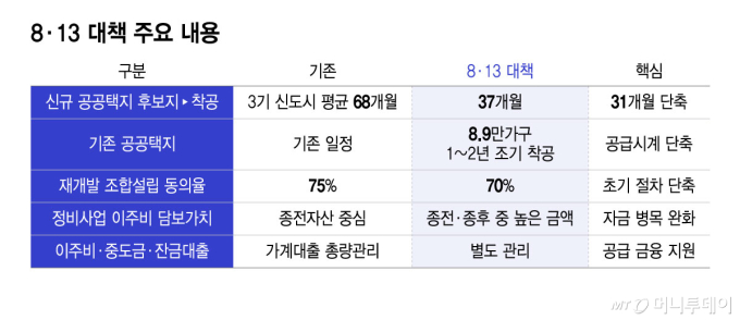 8·13 대책 주요 내용/그래픽=윤선정