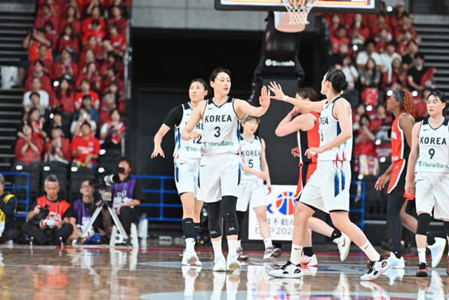 한국 여자농구 대표팀. /사진=Japan Basketball Association 제공