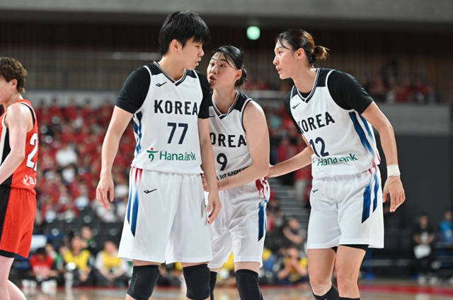 한국 여자농구대표팀. /사진=Japan Basketball Association 제공