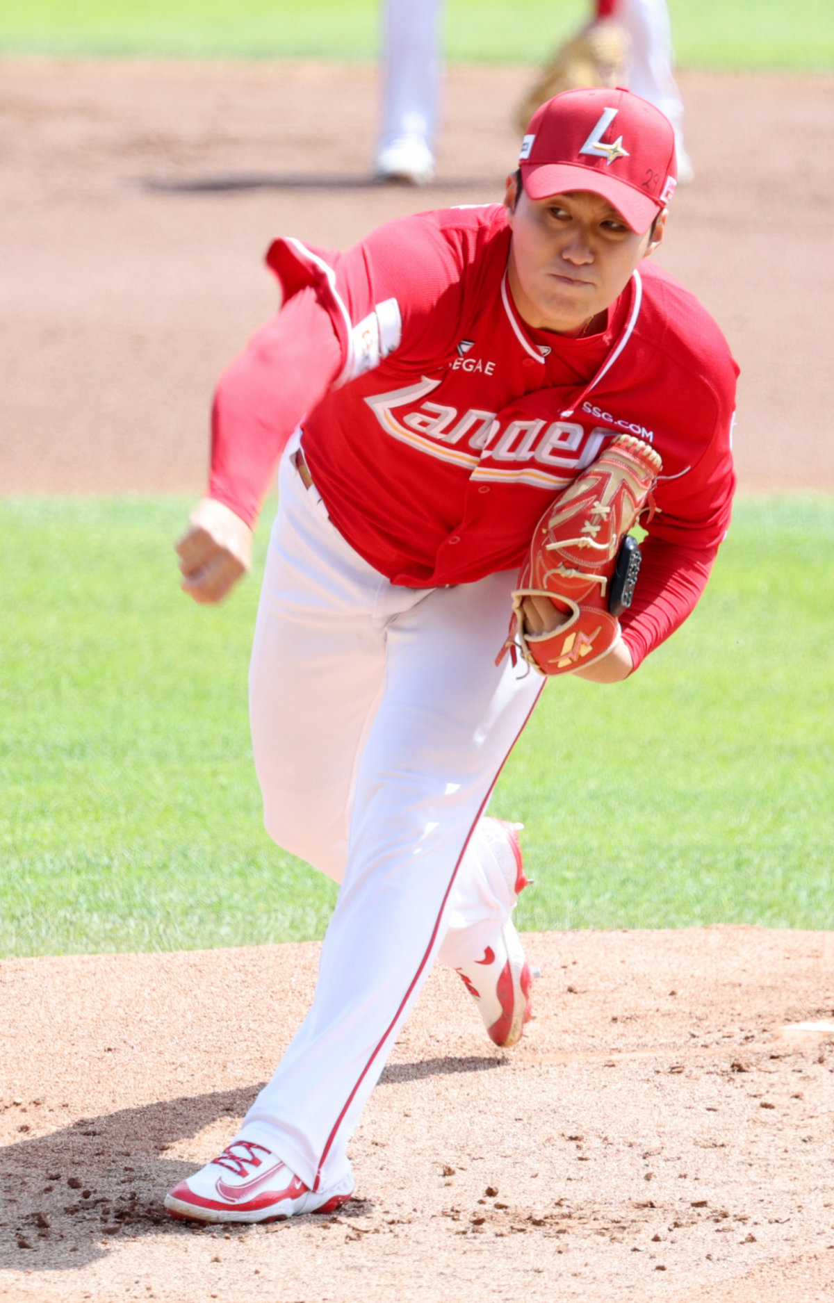 SSG 최민준. /사진=김진경 대기자