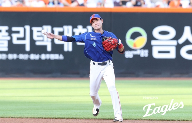 한화 이글스 유격수 심우준. /사진=한화 이글스 제공