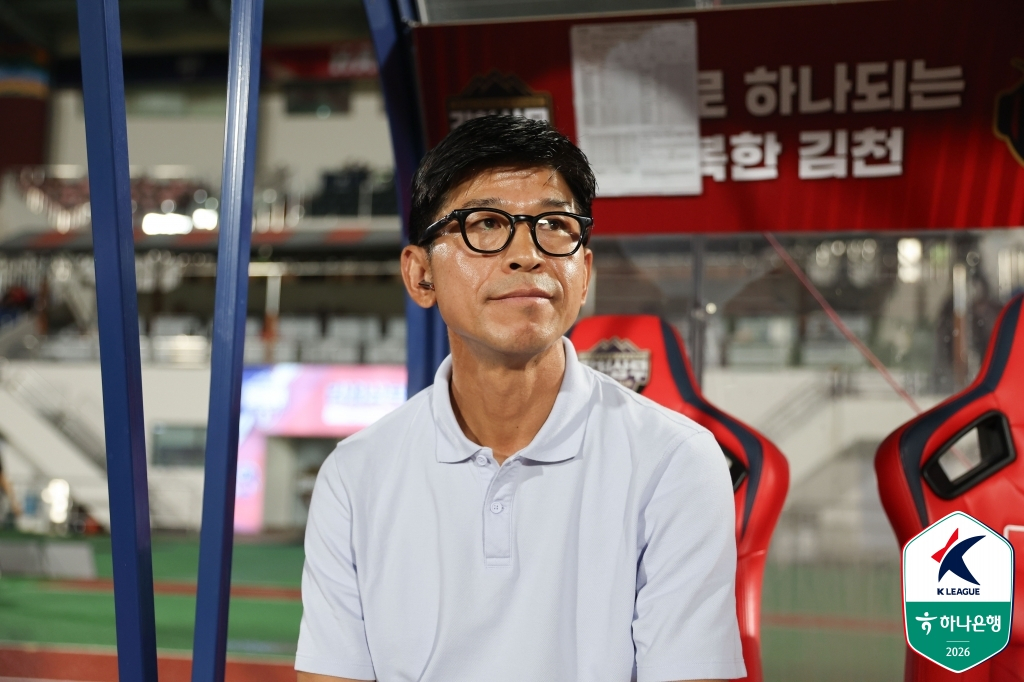 주승진 김천 상무 감독. /사진=한국프로축구연맹 제공