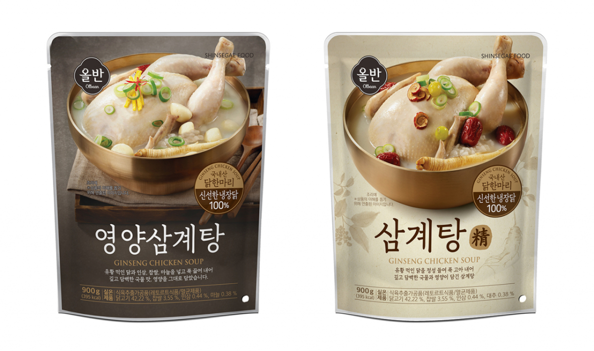 신세계푸드 올반 삼계탕 2종./사진제공=신세계푸드