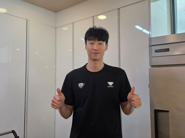 우리카드 정성규가 최근 인천광역시에 위치한 우리카드 클럽하우스 식당에서 스타뉴스와 만나 인터뷰를 가졌다. /사진=김동윤 기자