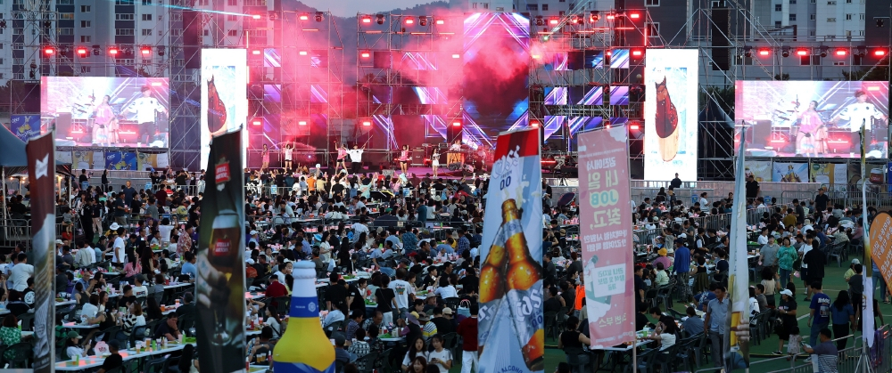 지난해 '제 3회 강진하맥축제' 공연 장면./사진제공=강진군
