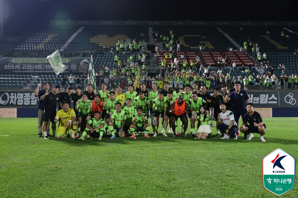 김포FC 선수들. /사진=한국프로축구연맹 제공