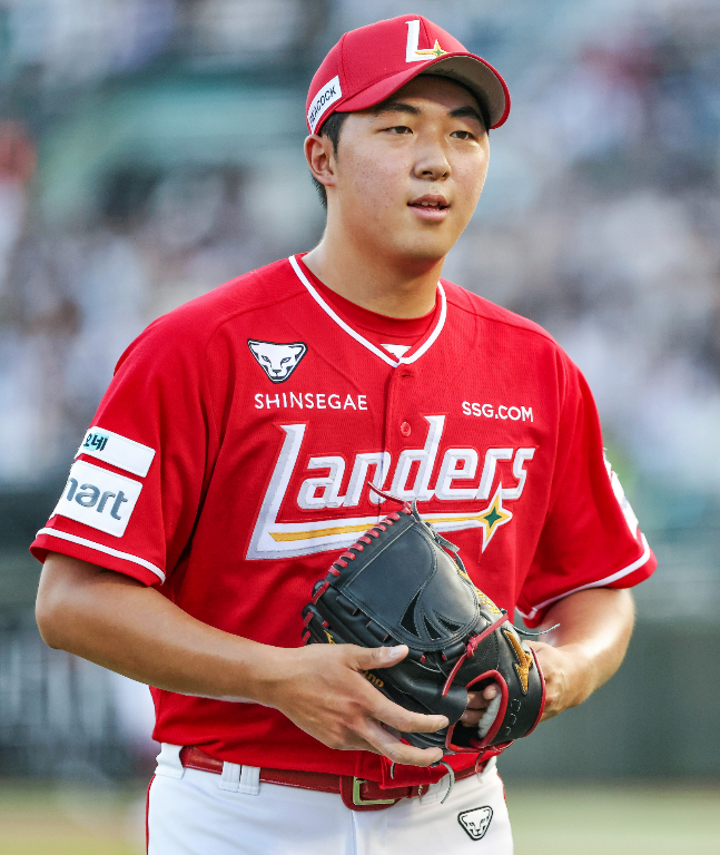 SSG 랜더스 신인 투수 김민준. /사진=SSG 랜더스 제공