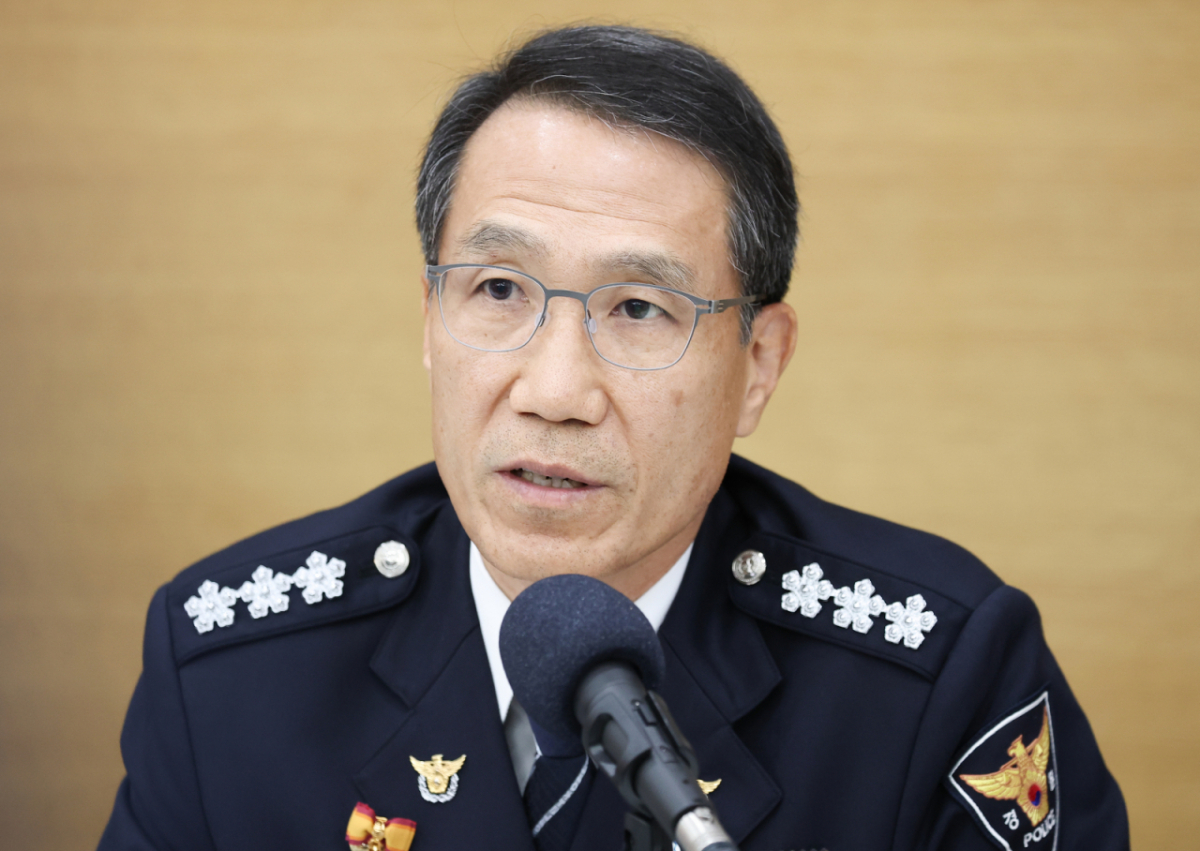 (세종=뉴스1) 허경 기자 = 유재성 경찰청장 직무대행이 11일 정부세종청사에서 열린 국무회의에서 발언하고 있다. (청와대통신사진기자단) 2026.8.11/뉴스1 Copyright © 뉴스1. All rights reserved. 무단 전재 및 재배포, AI학습 이용 금지. /사진=(세종=뉴스1) 허경 기자