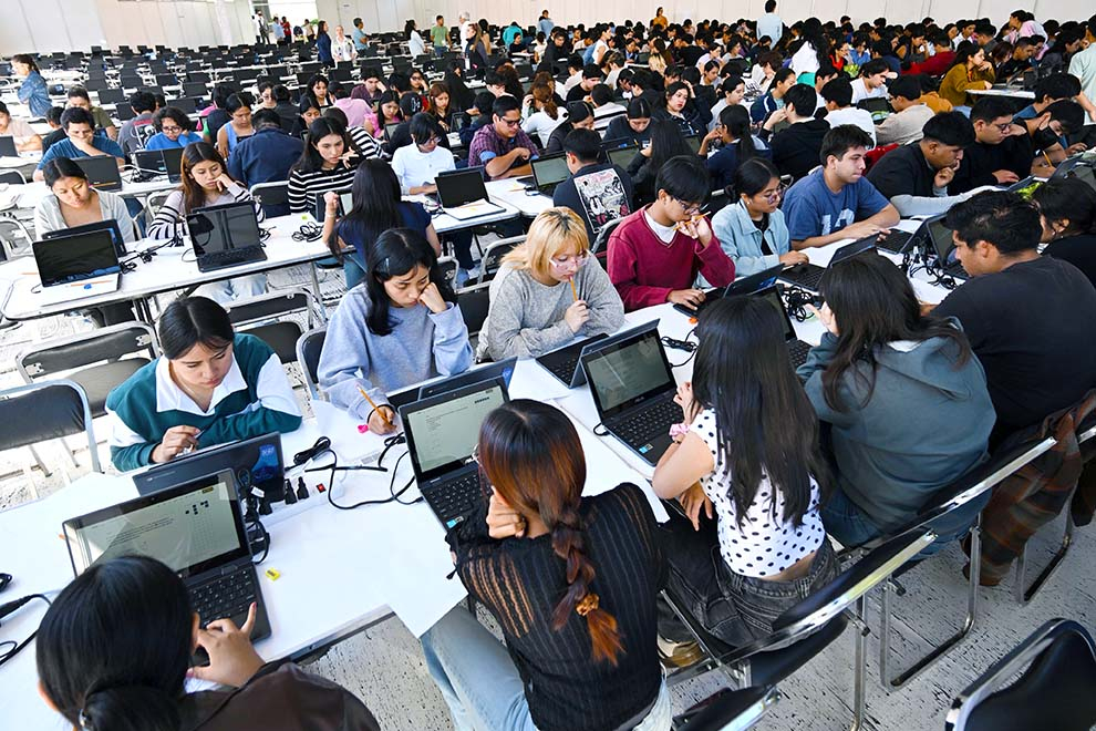 멕시코 국립자치대학교(UNAM) 대면 재시험 현장. /사진=GACETA UNAM (UNAM 공식 간행물)