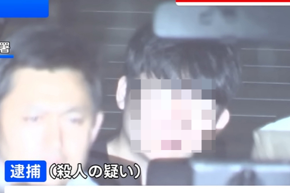 지난해 9월 도쿄 주택가에서 한국인 여성을 살해한 혐의를 받는 박모씨가 경찰차로 호송되는 모습. /사진=TBS 뉴스 갈무리