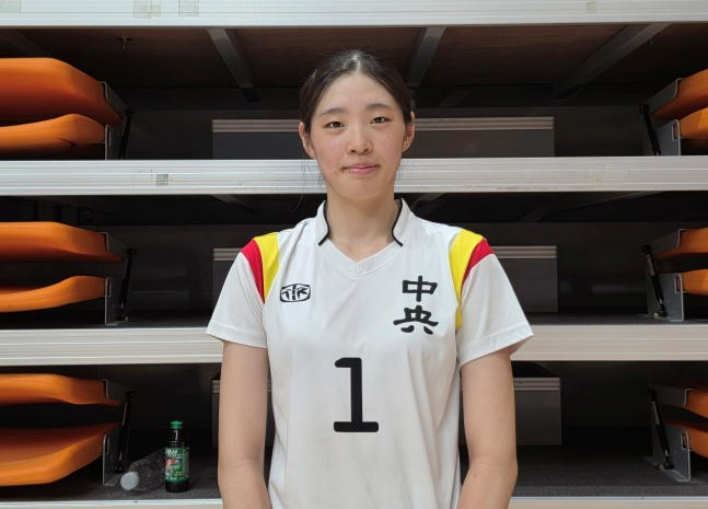 중앙여고 오세인이 지난 6일 충북 제천실내체육관에서 열린 2026 IBK기업은행배 전국중고배구대회 18세 이하 여자부 우승 후 스타뉴스와 만났다. /사진=김동윤 기자