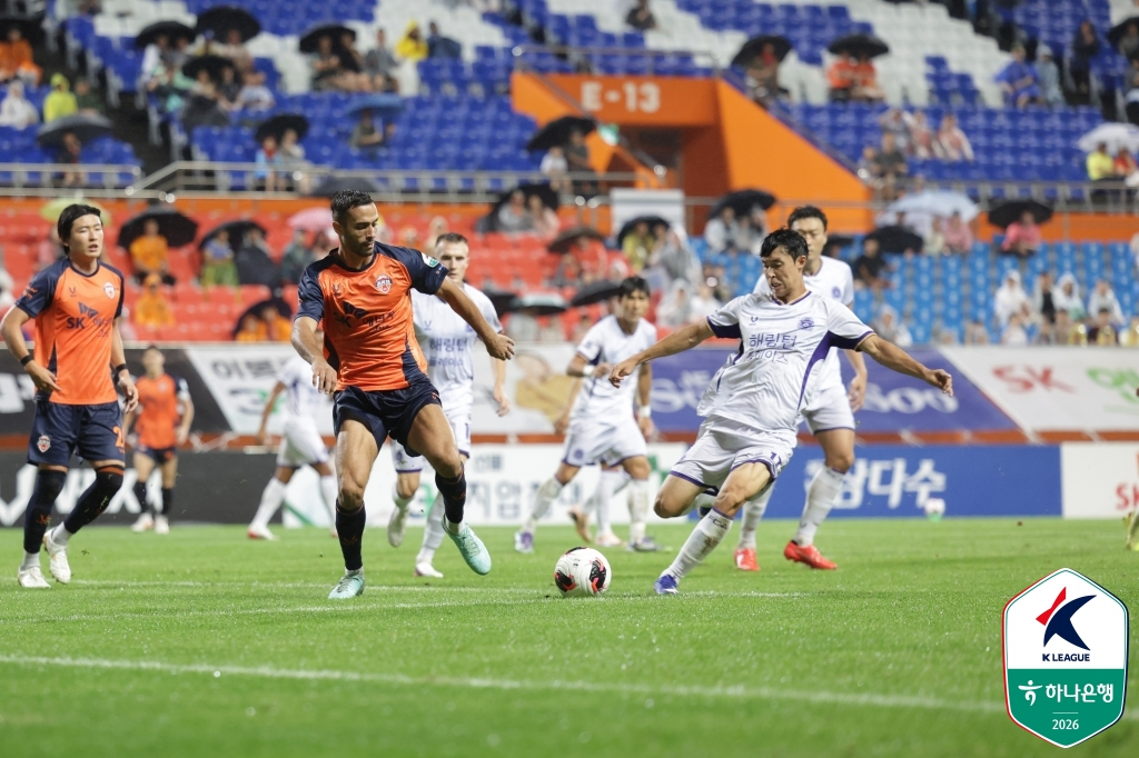 제주SK-FC안양 경기 장면. /사진=한국프로축구연맹 제공