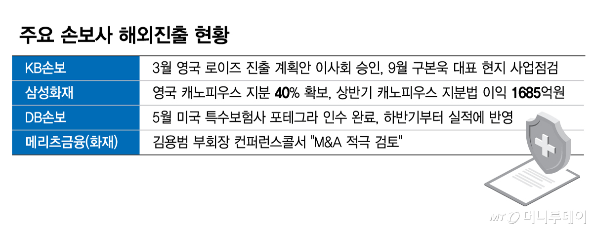 주요 손보사 해외진출 현황/그래픽=김현정