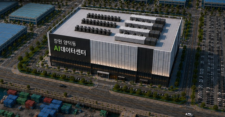 창원특례시 마산회원구 양덕동에 건립하는 80㎿급 AI 데이터센터 조감도./제공=창원특례시