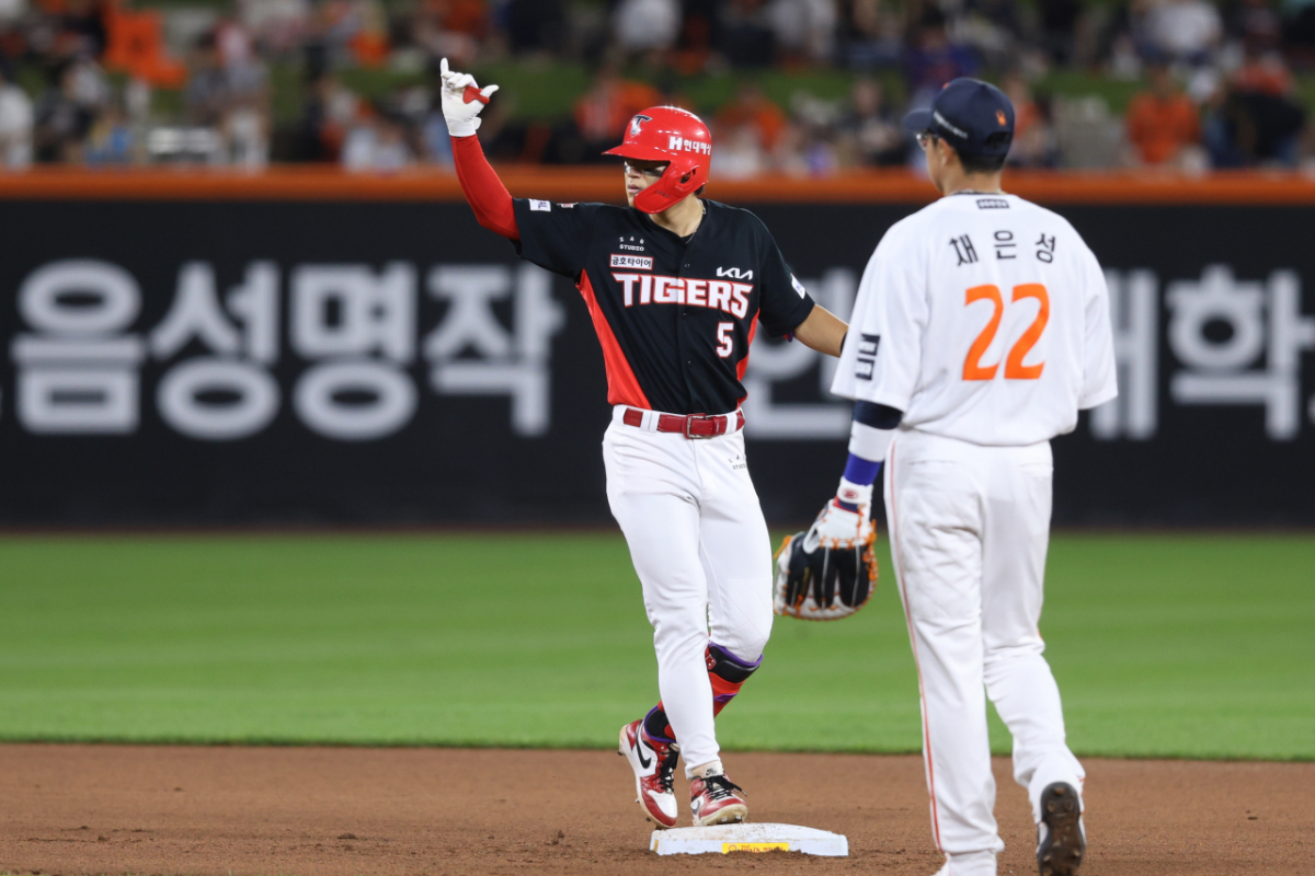 KIA 타이거즈 김도영의 20일 모습. /사진=KIA 타이거즈 제공