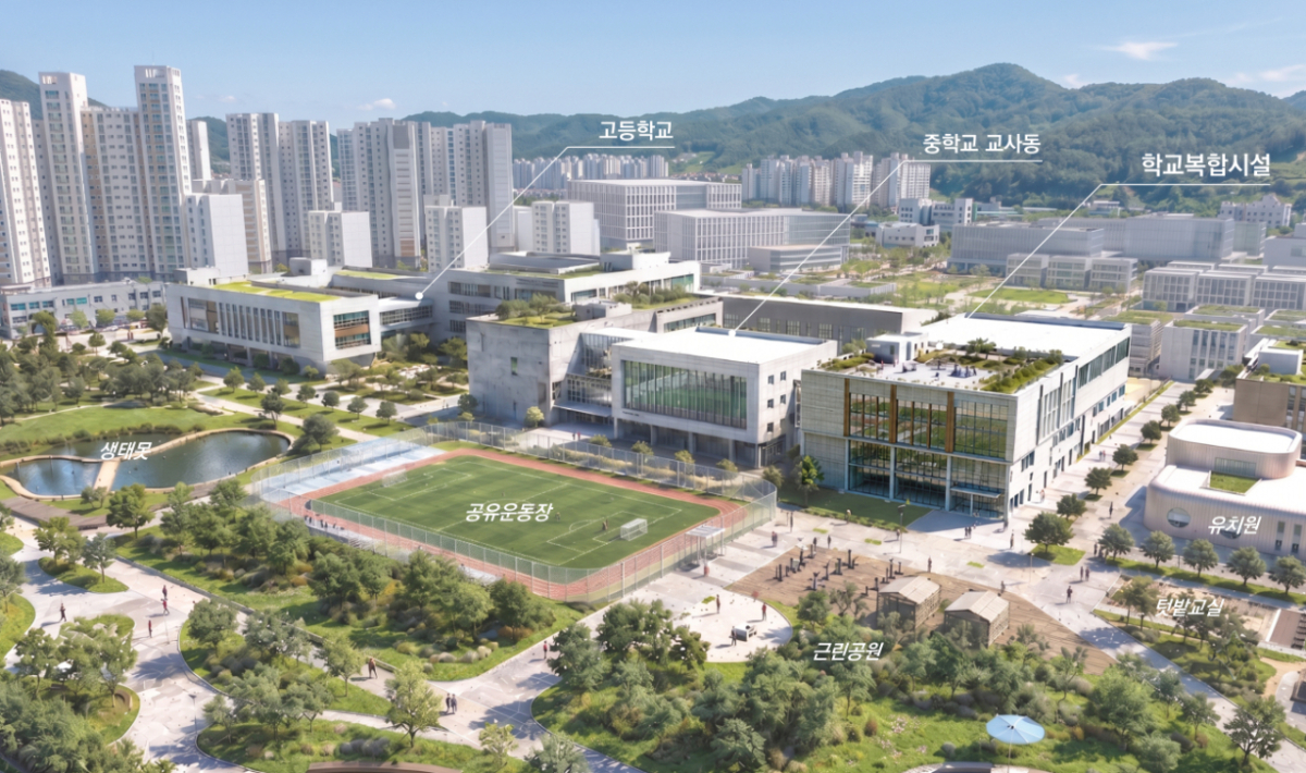 하남교산지구 어울림캠퍼스 조감도./사진제공=경기주택도시공사