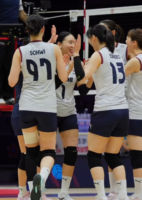 한국-베트남 경기 장면.  /사진=AVC 공식 SNS 갈무리