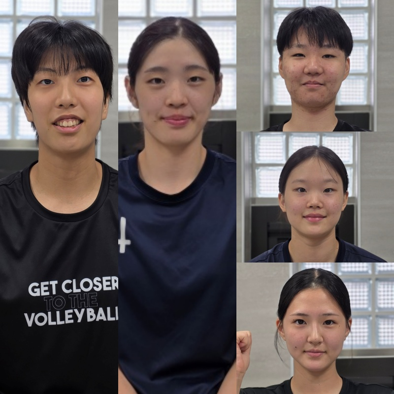 왼쪽부터 박서윤, 오세인, 김해연, 김미주, 박강빈. /사진=김동윤 기자