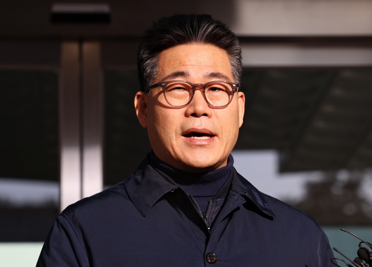 서울동부지검에 파견돼 3개월간 '세관 마약수사 은폐 의혹'을 수사한 백해룡 경정이 지난 1월14일 오전 서울 송파구 동부지검에서 파견 종료 입장을 밝히고 있는 모습./사진=뉴스1.