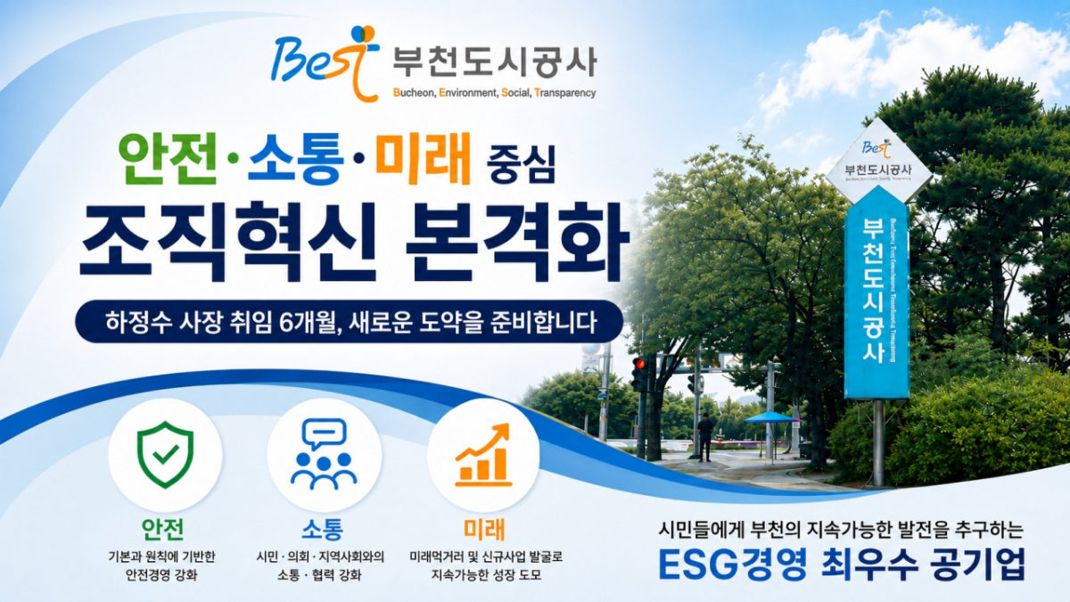 부천도시공사가 안전·소통·미래 중심으로 조직혁신을 시작한다./사진제공=부천도시공사