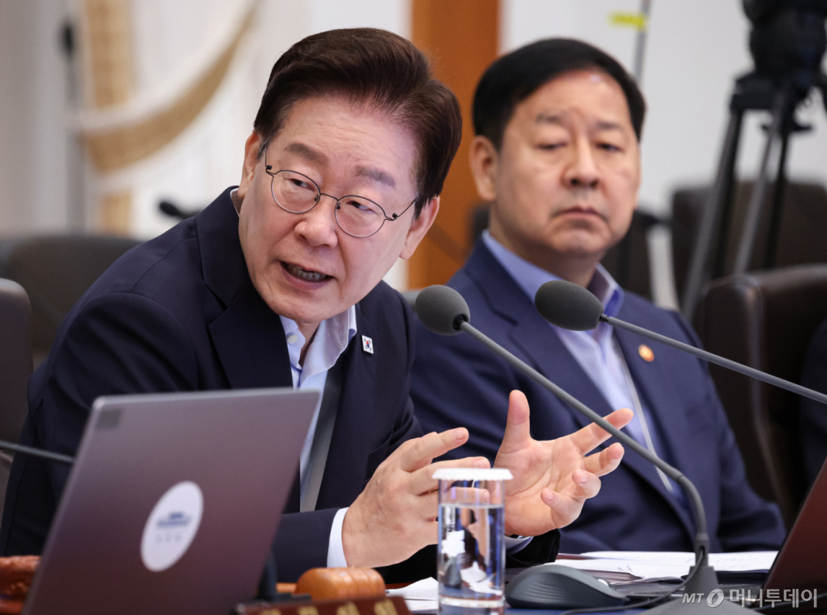 (서울=뉴스1) 허경 기자 = 이재명 대통령이 25일 청와대에서 열린 국무회의에서 발언을 하고 있다. 2026.8.25/뉴스1 Copyright © 뉴스1. All rights reserved. 무단 전재 및 재배포, AI학습 이용 금지. /사진=(서울=뉴스1) 허경 기자