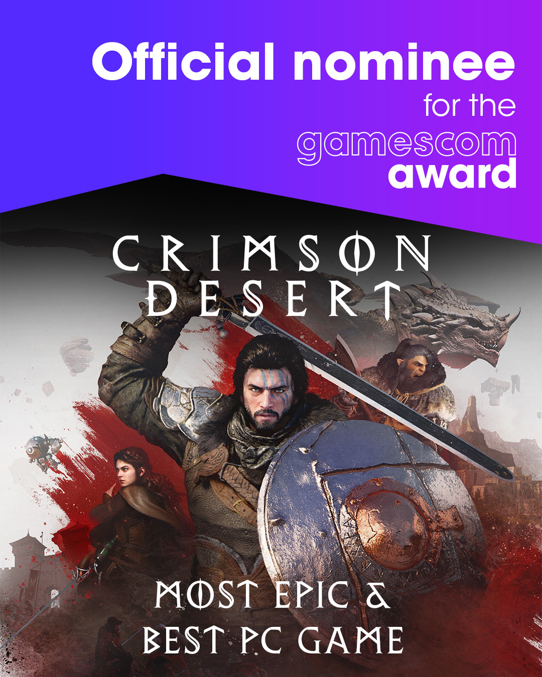 Red Desert Gamescom Award nomination. 2026.08.26./Photo provided by Pearl Abyss