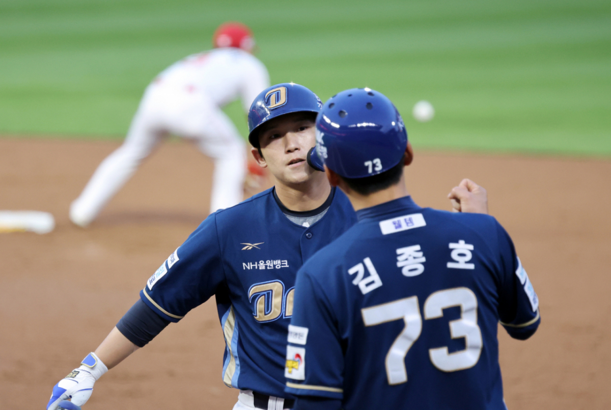 NC 다이노스 서호철(왼쪽). /사진=김진경 대기자