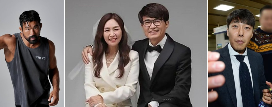 왼쪽부터 종합격투기 선수 배명호, 방송인 홍서범·조갑경 부부, 쇼트트랙 국가대표 출신 김동성./사진=배명호 인스타그램, MBC에브리원 '다 컸는데 안 나가요', 뉴스1