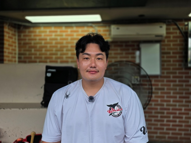 울산 웨일즈 최지만이 27일 울산 문수야구장에서 스타뉴스와 만나 박근서와 첫 만남에 대한 소감을 이야기했다. /사진=김동윤 기자