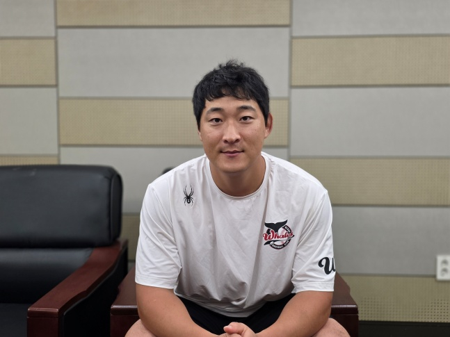 울산 웨일즈 하재훈이 지난달 27일 울산 문수야구장에서 스타뉴스와 인터뷰에 응했다. /사진=김동윤 기자