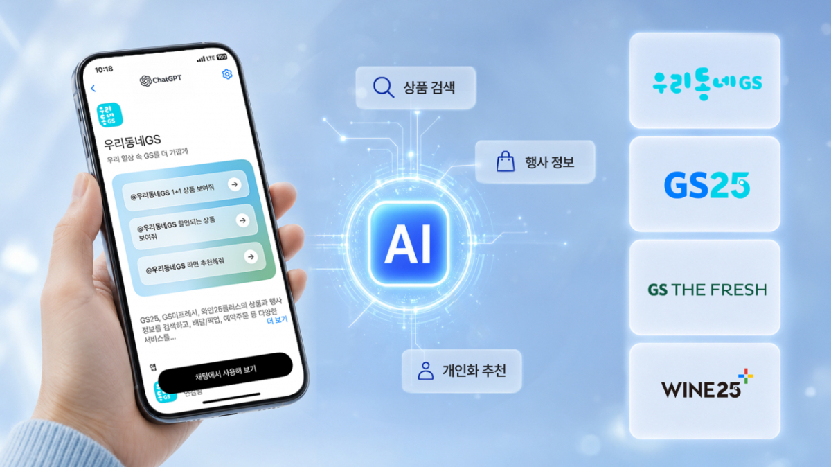 GS리테일, '챗GPT 전용 플러그인' 출시./사진제공=GS리테일