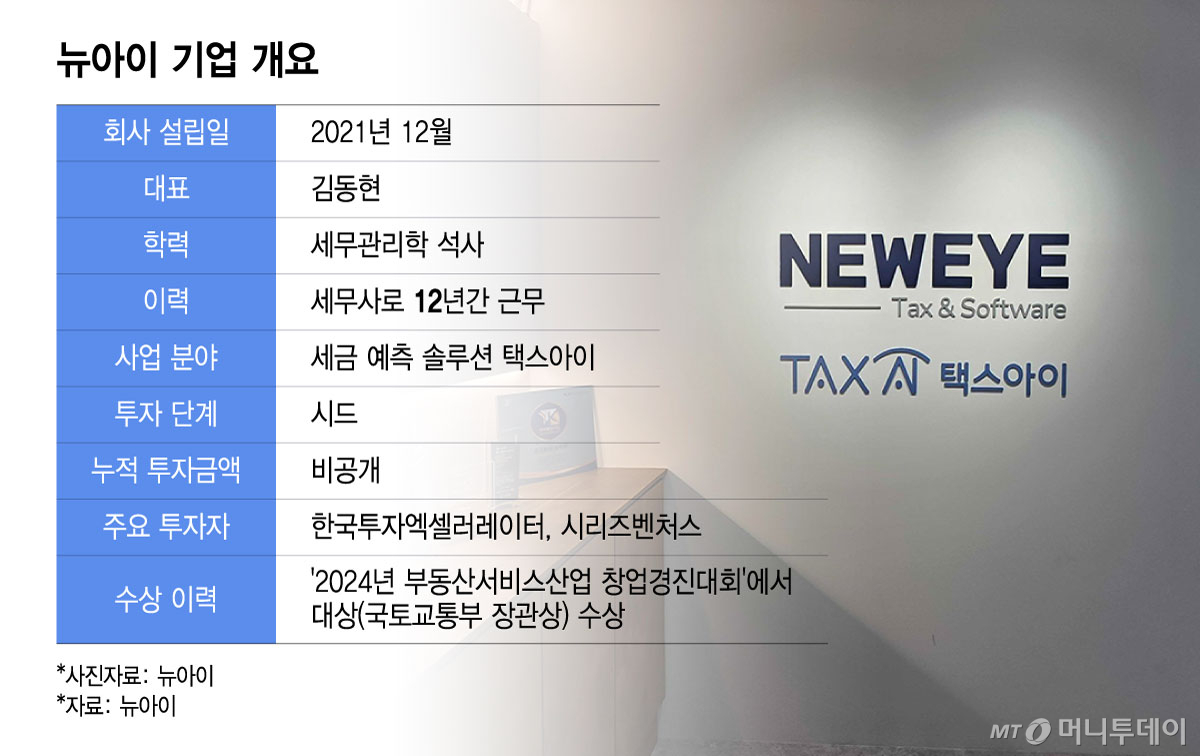 뉴아이 기업 개요 표/그래픽=윤선정